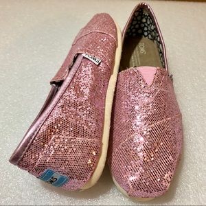 TOMS Pink Glitter